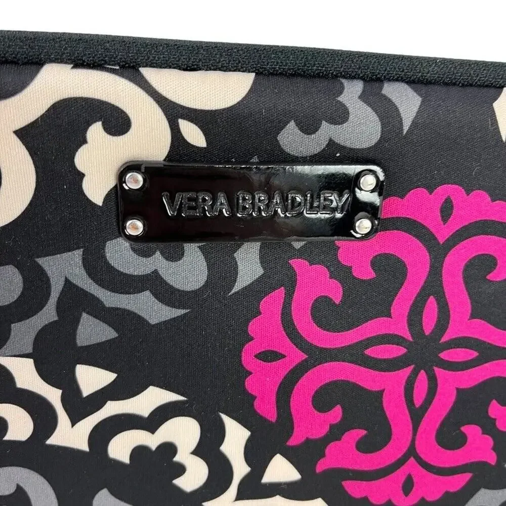 Vera Bradley Canterberry Magenta Black Neoprene Tablet Cover Case Padded 8 x 10